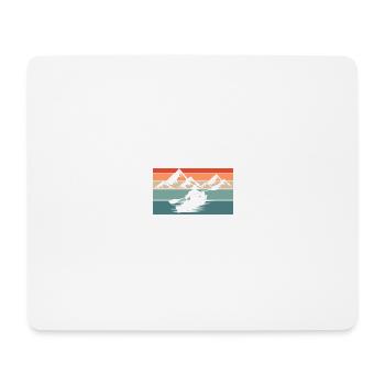 Sports nautiques en kayak - Tapis de souris (format paysage) - blanc - Devant