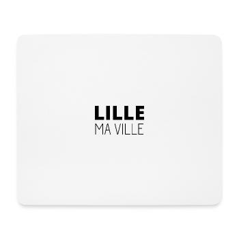 Lille ma ville - Tapis de souris (format paysage) - blanc - Devant