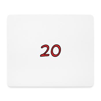 20. 20 YEARS. 20th ANNIVERSARY. 20TH ANNIVERSARY. - Mouse Pad (horizontal) - white - Front