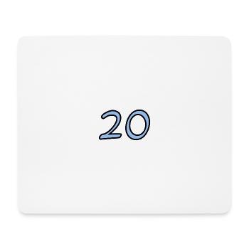 20. 20 YEARS. 20th ANNIVERSARY. 20TH ANNIVERSARY. - Mouse Pad (horizontal) - white - Front
