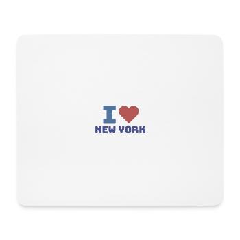 J’ADORE NEW YORK - Tapis de souris (format paysage) - blanc - Devant