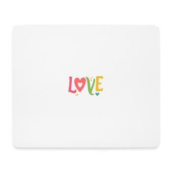 LOVE Pop Art – Modern & Knallig fürs Herz - Mousepad (Querformat) - Weiß - Vorne