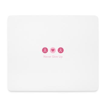 Prévention du cancer du sein - Tapis de souris (format paysage) - blanc - Devant