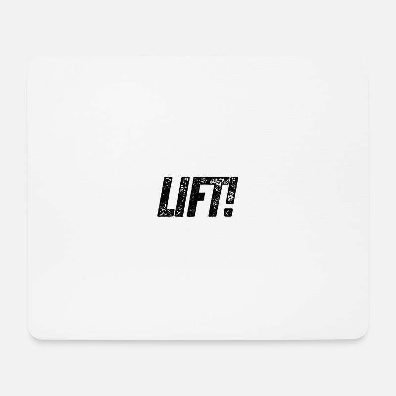 Lift! - Mousepad (Querformat) - Weiß