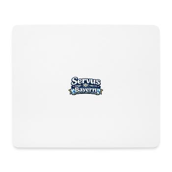 Servus in Bayern Grußdesign - Mousepad (Querformat) - Weiß - Vorne