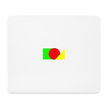 Red circle meets green-yellow - Mouse Pad (horizontal) - white - Front