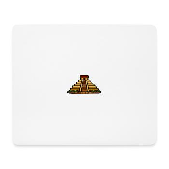 Maya-Pyramide Abendlicht - Mousepad (Querformat) - Weiß - Vorne
