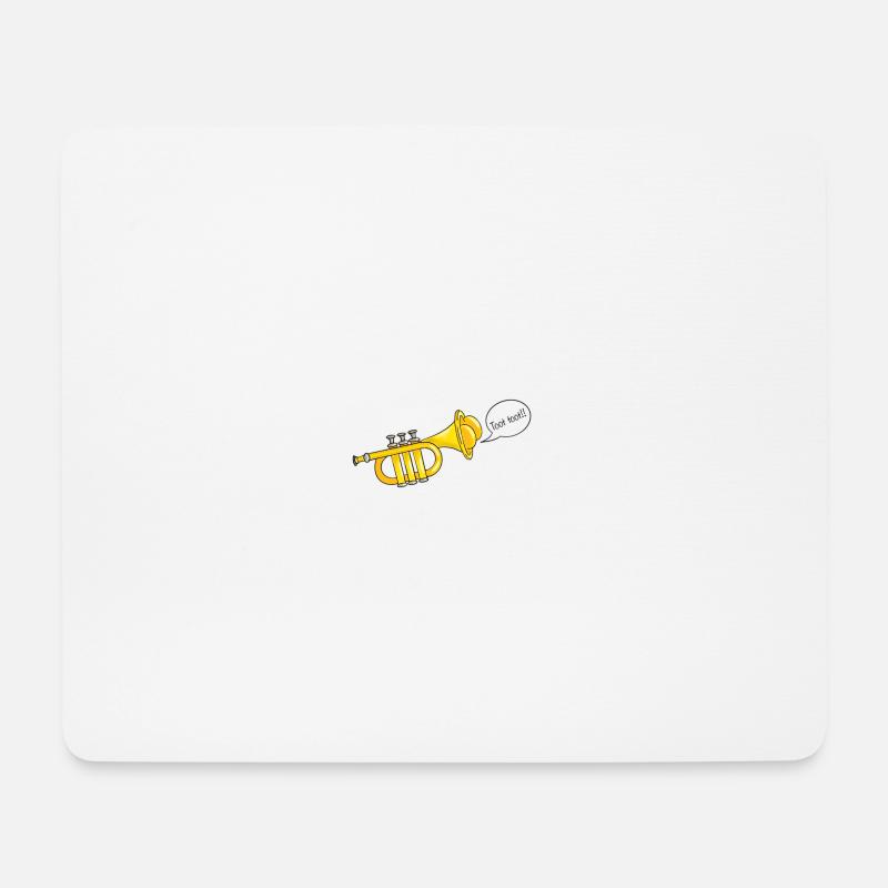 Trompetenkolben - Mousepad (Querformat) - Weiß