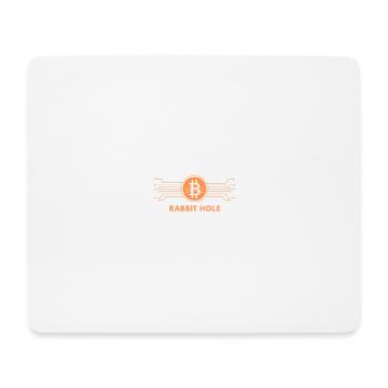 Terrier de lapin Bitcoin - Tapis de souris (format paysage) - blanc - Devant