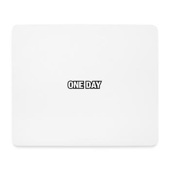 One Day Moment Typografie - Mousepad (Querformat) - Weiß - Vorne