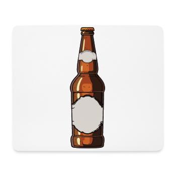 Beer Bottle Beer Drinking Symbol - Mouse Pad (horizontal) - white - Front