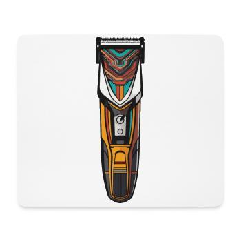 Haarschneidemaschine Friseur - Mousepad (Querformat) - Weiß - Vorne