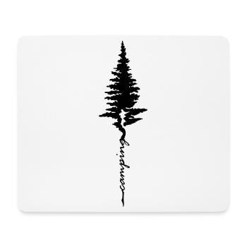 Baum Camping Wandern - Mousepad (Querformat) - Weiß - Vorne