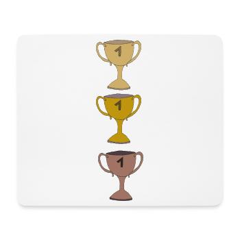 Illustration élégante de la coupe du vainqueur - Tapis de souris (format paysage) - blanc - Devant