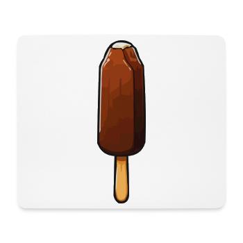 Dessin animé Glace au Chocolat - Tapis de souris (format paysage) - blanc - Devant