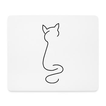 Cat - Mouse Pad (horizontal) - white - Front