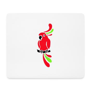 Papagei - bunt - Vogel - Mousepad (Querformat) - Weiß - Vorne