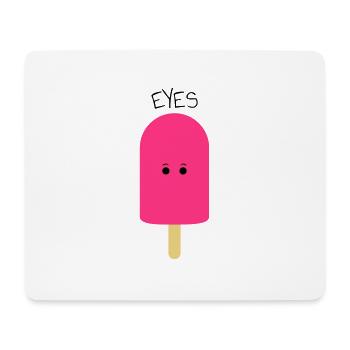 Eyes / ice cream on style / ice cream / sun summer shirt - Mouse Pad (horizontal) - white - Front
