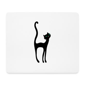 Retro Kittenish Cat by Patjila - Tapis de souris (format paysage) - blanc - Devant