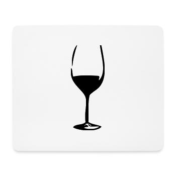 wineglass - Mouse Pad (horizontal) - white - Front