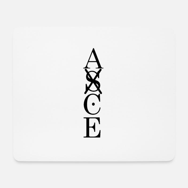 ASCE black - Mousepad (Querformat) - Weiß