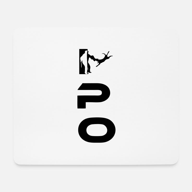 IPO - Mousepad (Querformat) - Weiß