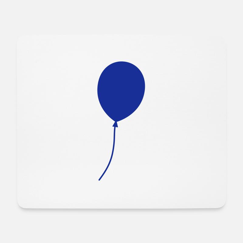 Luftballon - Mousepad (Querformat) - Weiß