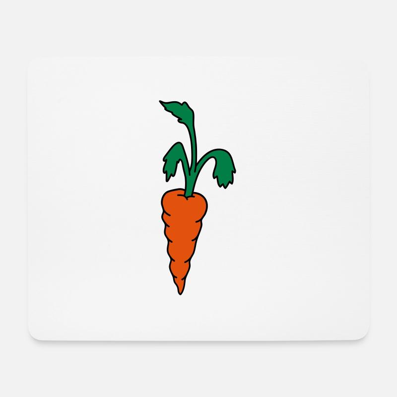 Karotte Möhre - Mousepad (Querformat) - Weiß