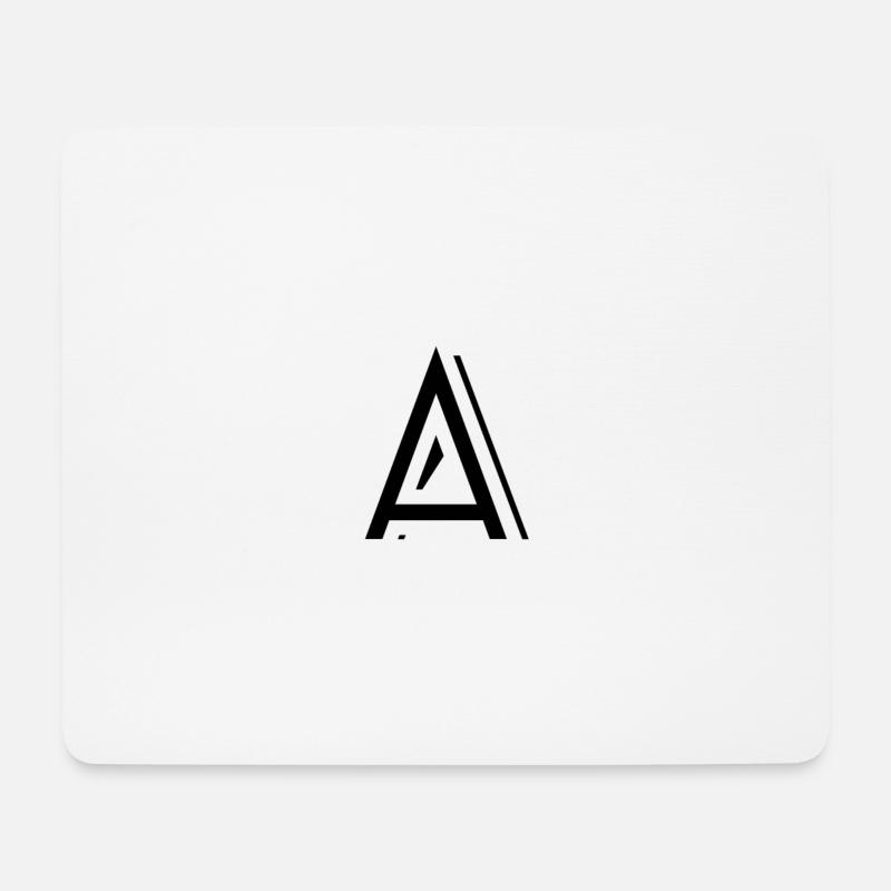 Letter a - Mouse Pad (horizontal) - white