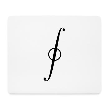 Intégrité des courbes - Tapis de souris (format paysage) - blanc - Devant