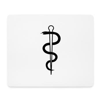 Krankenschwester Schlangensymbol - Mousepad (Querformat) - Weiß - Vorne