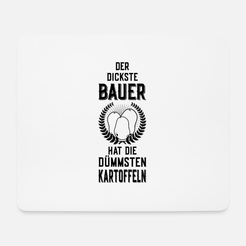 BAUER KARTOFFEL LANDWIRT LANDWIRTSCHAFT - Mousepad (Querformat) - Weiß