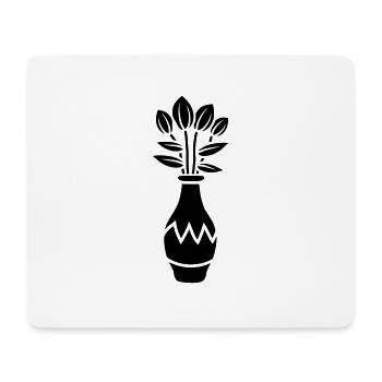 Tulip design beau vase à fleurs - Tapis de souris (format paysage) - blanc - Devant