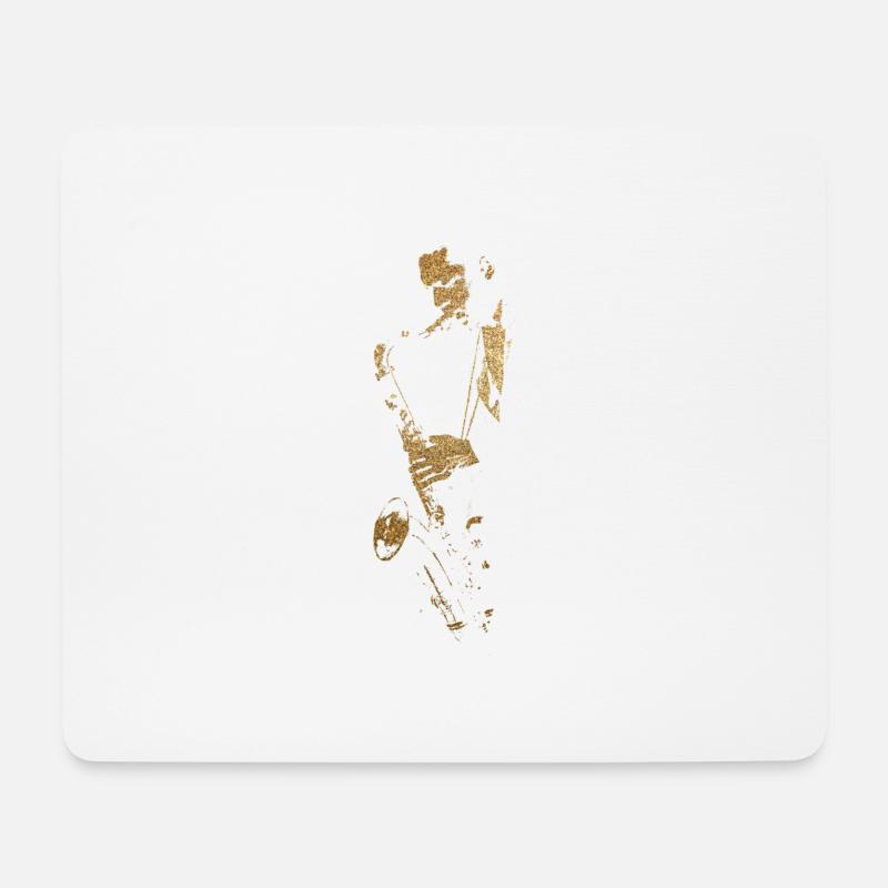Jazz Man jc - Mousepad (Querformat) - Weiß