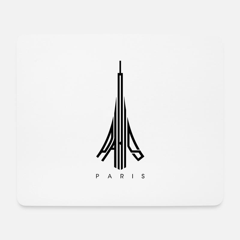 Paris - Mousepad (Querformat) - Weiß