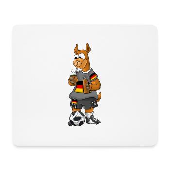 German Fan Lama - Mouse Pad (horizontal) - white - Front