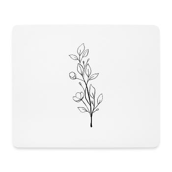 Fleuriste Fleur Plante Nature Jardinier - Tapis de souris (format paysage) - blanc - Devant