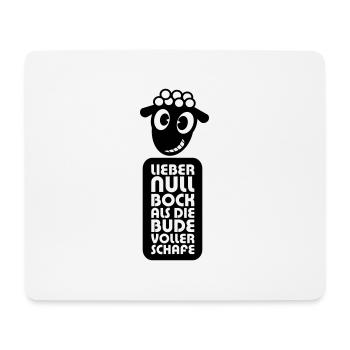 Null Bock - Mousepad (Querformat) - Weiß - Vorne