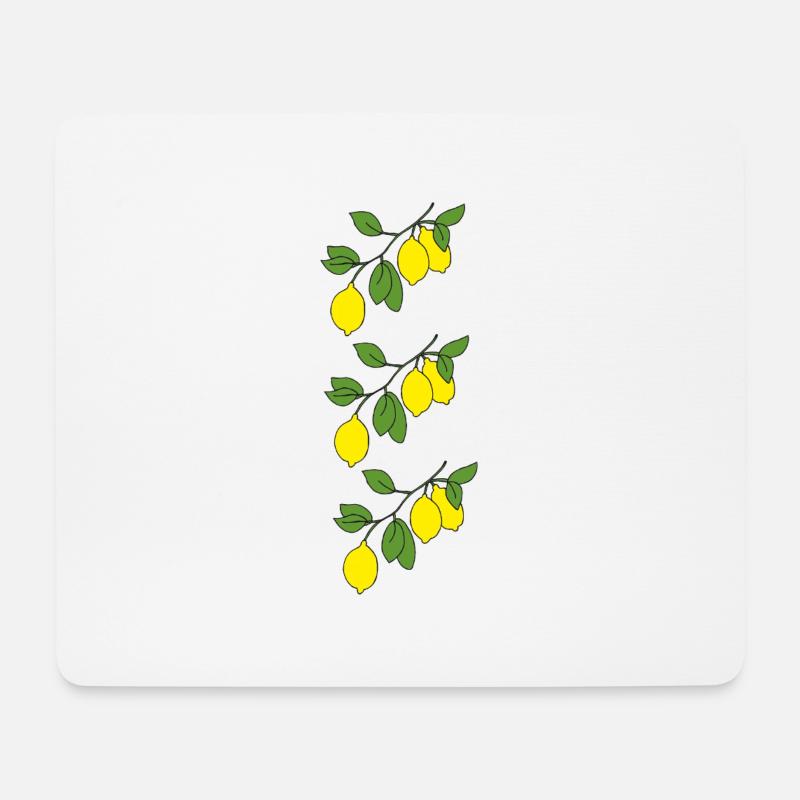 Lemon Sprigs Triple - Mouse Pad (horizontal) - white