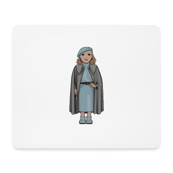 Greta Garbo - Mousepad (Querformat) - Weiß - Vorne