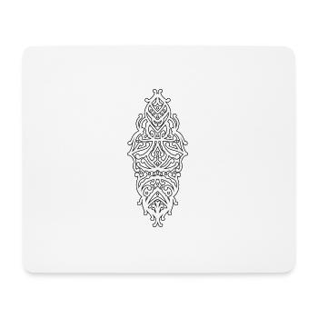 Mandala - Tapis de souris (format paysage) - blanc - Devant