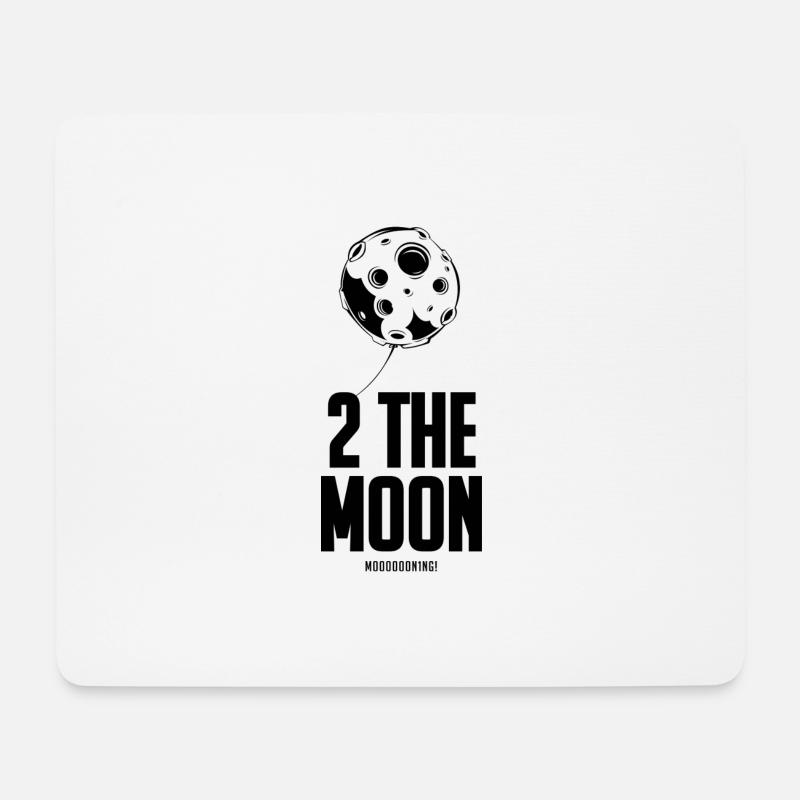 THE 2THEMOON – black - Mousepad (Querformat) - Weiß