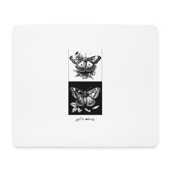 Butterfly pattern, painting style - Mousepad (Querformat) - Weiß - Vorne