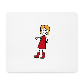 Frau - Mousepad (Querformat) - Weiß - Vorne