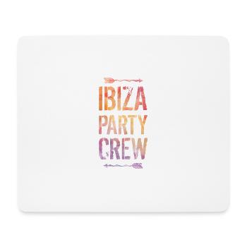 Ibiza Party Crew Spruch - Mousepad (Querformat) - Weiß - Vorne