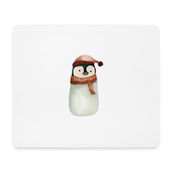 Pingouin - Tapis de souris (format paysage) - blanc - Devant