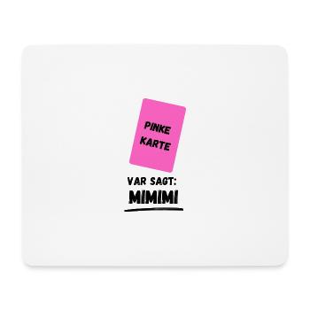Pink Card - Mouse Pad (horizontal) - white - Front