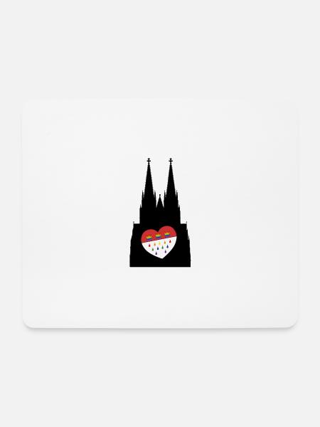 Kölner Dom Gay LGBT Gay Pride Equality - Mousepad (Querformat) - Weiß