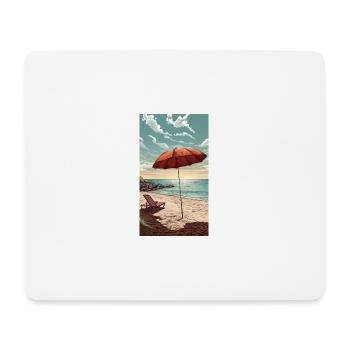 Strand - Mousepad (Querformat) - Weiß - Vorne