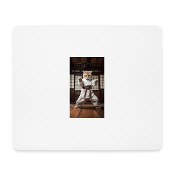Katze - Mousepad (Querformat) - Weiß - Vorne